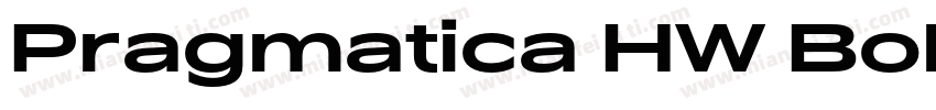 Pragmatica HW Bold字体转换
